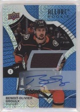 2021 Allure Rookies Blue Line Jersey 44/75 Benoit-Olivier Groulx #104 Auto 8tn