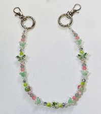 Beaded Keychain, Phone Charm, Bag Charm, Purse Charm, Bag Clip 2