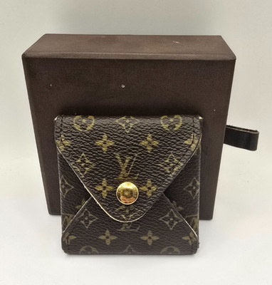 LOUIS VUITTON Monogram Jewelry Case Accessories Holder Travel Pouch Small