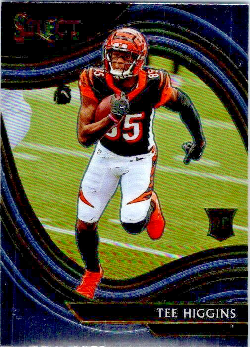 2020 Panini Select #360 Tee Higgins SP Field Level RC Rookie Card Cincy Bengals