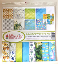 Ella  Viv "Love Grows Here" EAV-857 12x12 Scrapbook Kit RARE Discontinued NEW