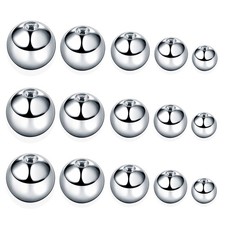 Stainless Steel Threaded Ball Knobs M2-M20 - 5mm to 60mm, Blinded Hole Fixings