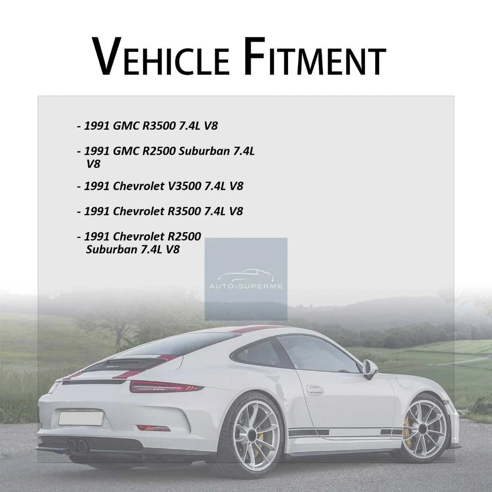 Carcasa termostato refrigerante motor para Chevrolet C3500 1991-1995 7,4 L Foto 3 de 4