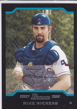 Mike Nickeas Toronto Blue Jays 2004 Bowman Draft Prospects Card