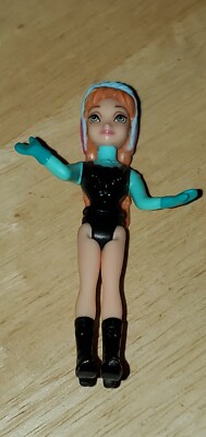 2013 Mattel Disney Frozen Anna Polly Pocket Action Figure / Cake Topper