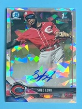 2018 Bowman Chrome Prospect Auto Atomic Refractor /100 Shed Long #CPA-SL Auto