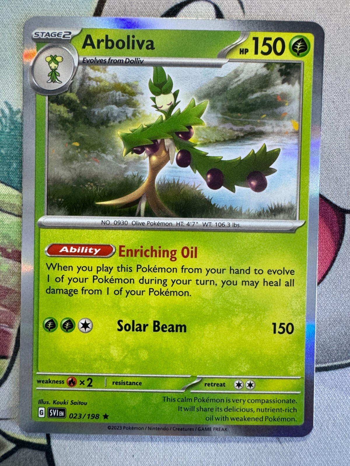 Arboliva Holo English Pokemon TCG BKBQ227