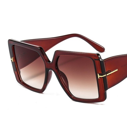 Rectangle Sunglasses For Women Eye Catching Pattern Color Frame Design Accessory - Picture 4 of 26