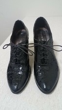 Laura Bellariva Woman Booties Oxford Black Made in Italy 38.5 IT/8.5 US