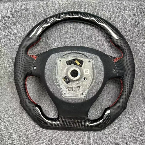 Real Carbon Fiber Steering Wheel for BMW F10 550i M5 F18 F07 535 520 528 535i - Picture 6 of 9