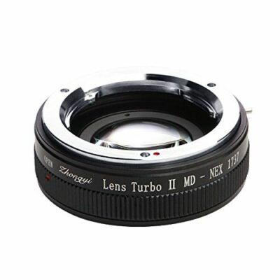 Zhongyi Lens Turbo II Focal Reducer Booster Adapter Minolta MD to Sony E NEX 7 6