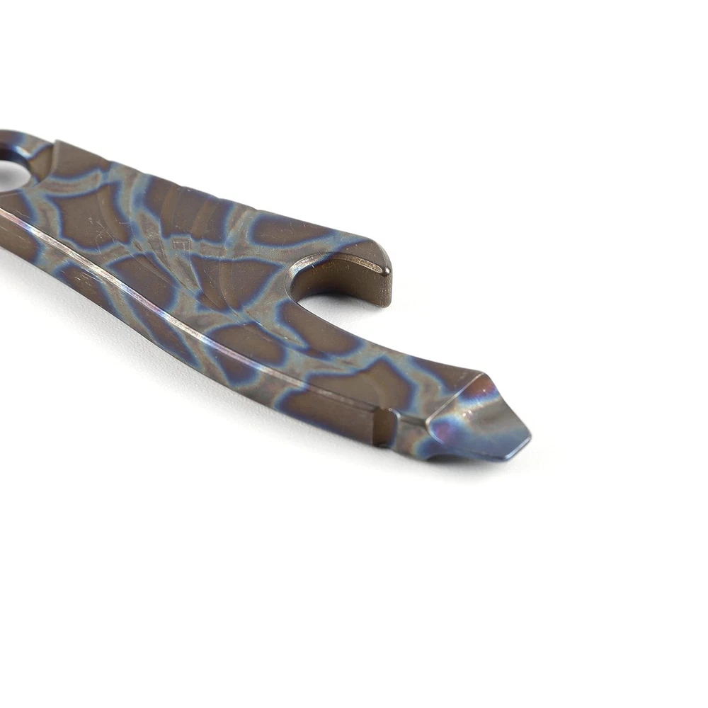 Multi Tool Titanium Pry Bar with Bottle Opener Screwdriver Function (Multicolor)