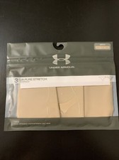 Under Armour Pure Stretch 3 Pack Womens Thong - Nude NEW Sz Small