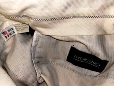 Men's Murano Dress Slacks Pants Gray Pleats 33w/30L