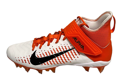 Nike Alpha Menace Pro 2 MID Football Cleat Team Orange/White Men