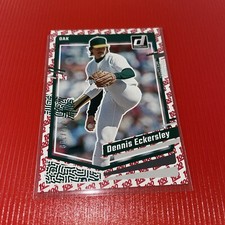 2023 Donruss Baseball Dennis Eckersley One Hundred Emoji Parallel /100 A's #158