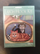 Natura Latch Hook Kit Cuddly Kittens R703 Approximately 20"X27" NEW