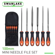 File Set 6Pcs Hand Metal File Drop Forged Alloy Steel File Set with Carry Case