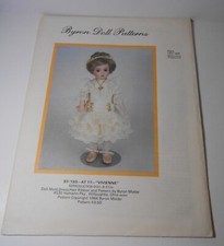 1984 Byron Doll Clothes Sewing Pattern Period Fashion Outfit for 13.5" Doll