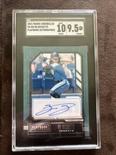 BO BICHETTE - BLUE JAYS - 2021 PANINI CHRONICLES PLAYBOOK ROOKIE AUTO SGC 9.5