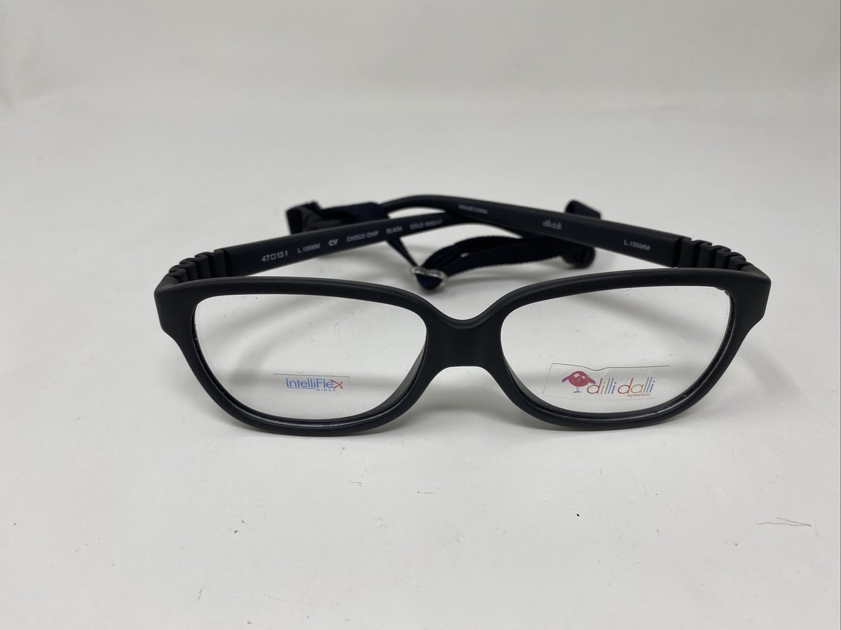 DILLI DALLI KIDS EYEWEAR CHICO CHIP BLACK 47/13/135 EYEGLASSES