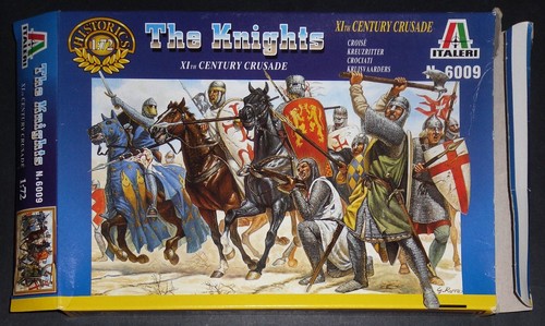 Italeri The Knights + Box - Komplettset 6009 - 43 Teile Maßstab 1:72 - Gebraucht!