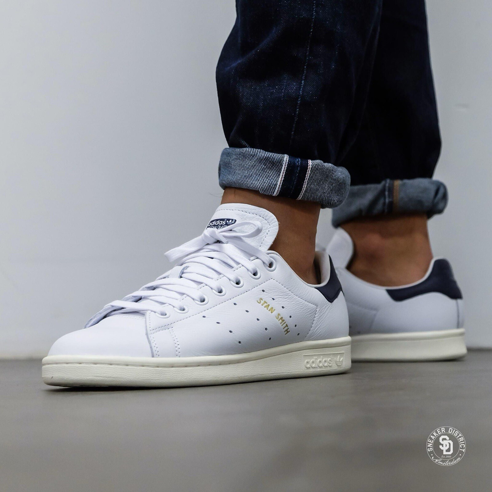 Мужские теннисные туфли Adidas Originals Stan Smith Белые кроссовки-кроссовочки #521