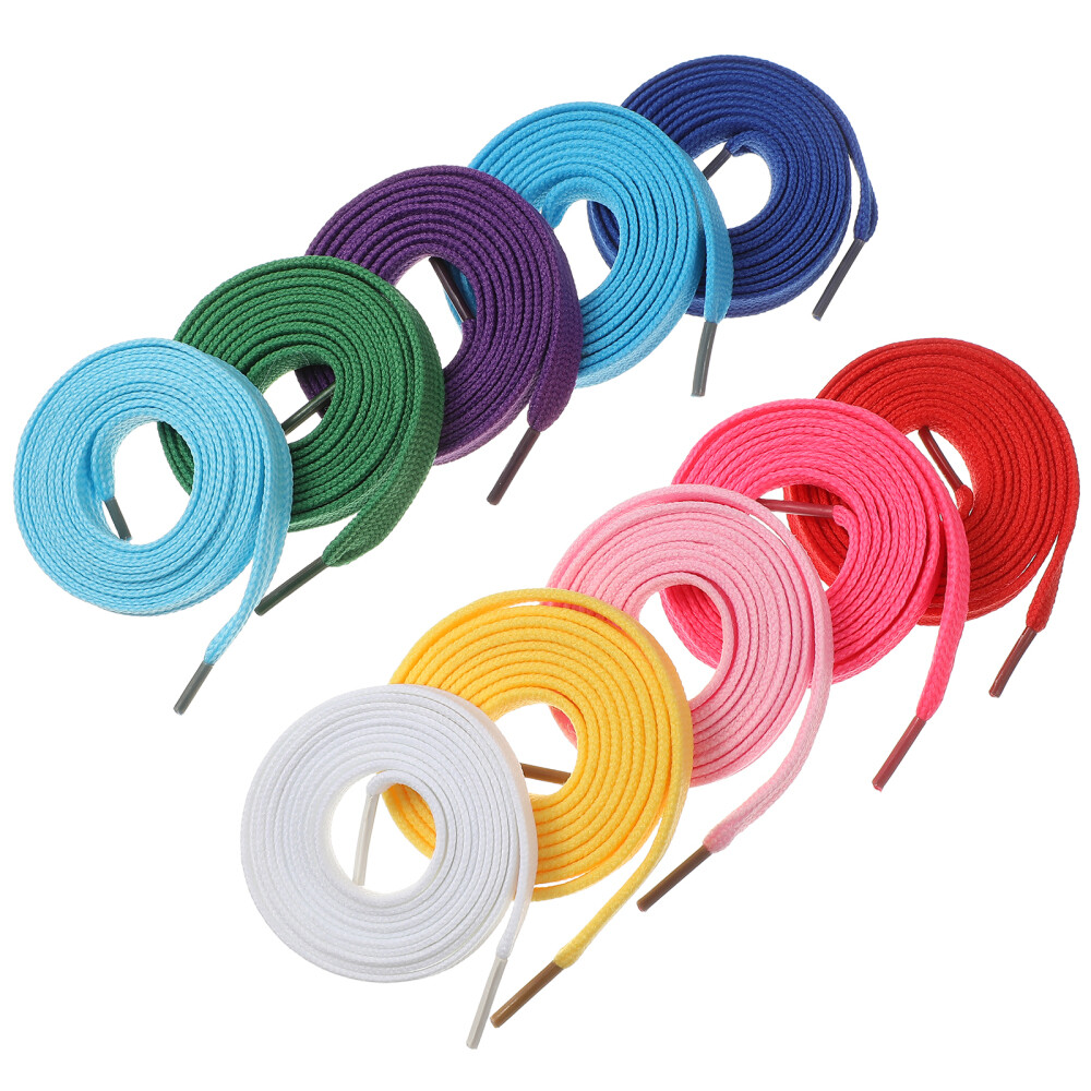 APL 12 paia di lacci piatti colorati per scarpe da ginnastica