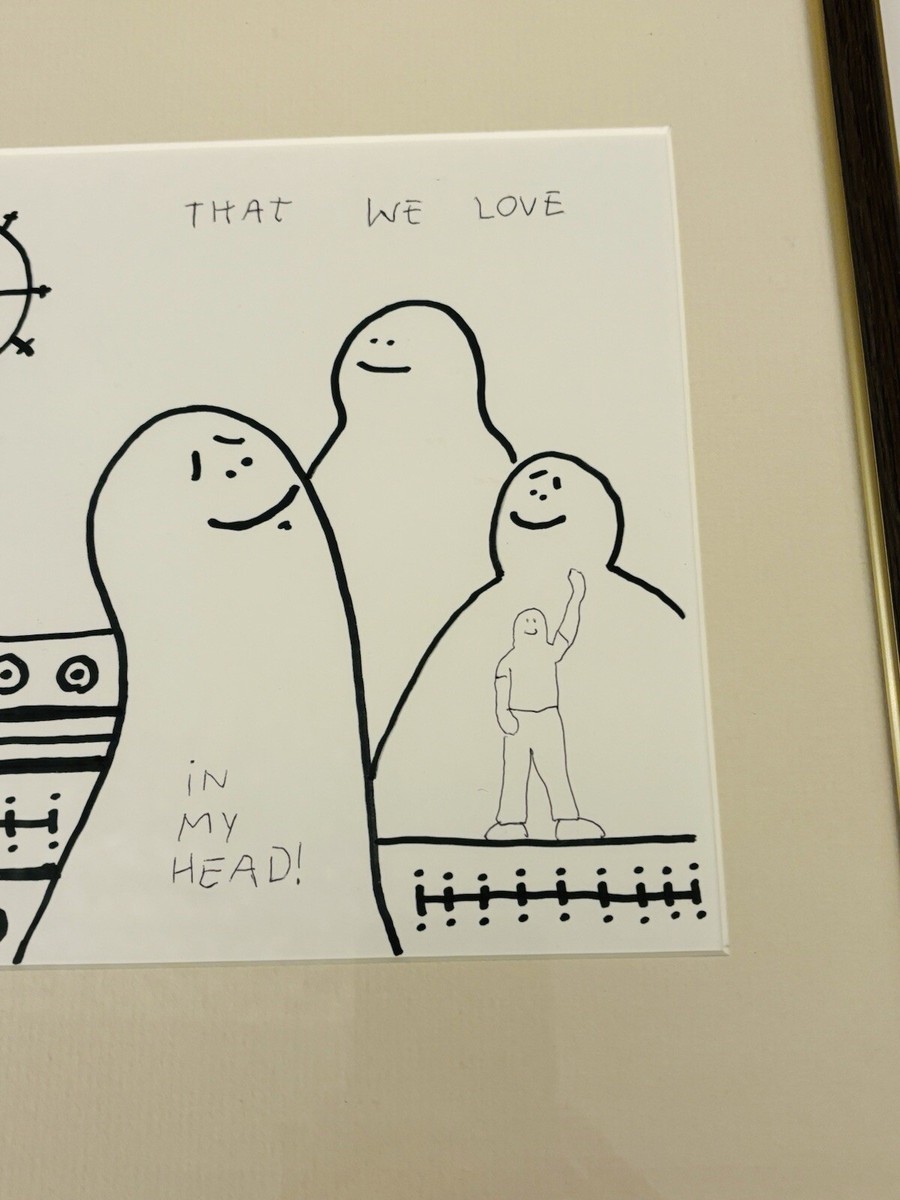 Mark Gonzales Drawings Art Signed One of a Kind Art Original
