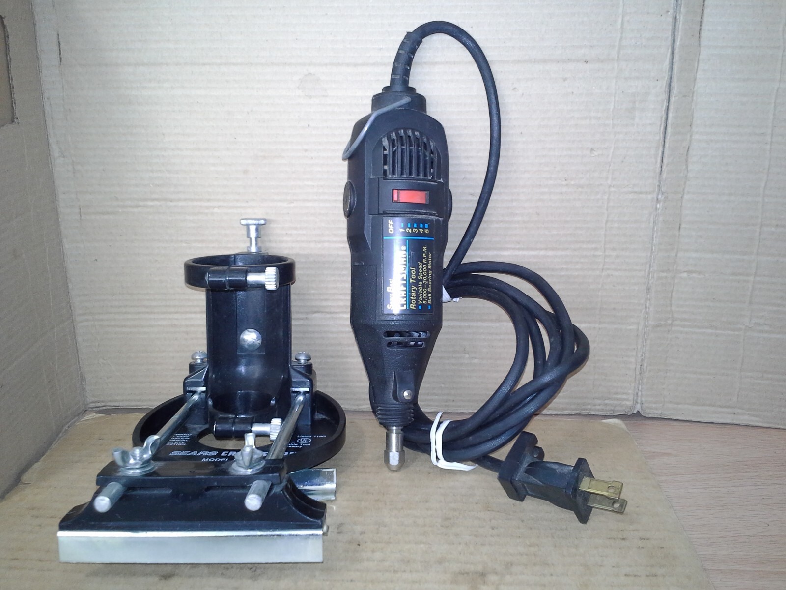 VTG. Sears Best Craftsman Rotary Tool 5Speed w/Router Attachment