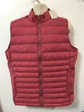 Peter Millar Crown Men's Size M Dark Crimson Red Elite Light Vest $200 NWT