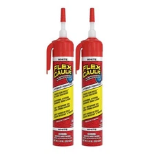 Flex Caulk Waterproof & Weatherproof Hybrid Polymer Sealant Strong Paintable ...