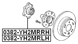 Buje de rueda (automático YH2) para Honda Element 2004 (EE. UU.) Foto 2 de 3