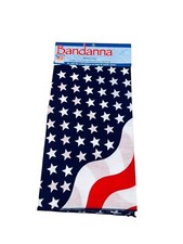 Carolina Creative Bandanna  Stars  Stripes  Patriotic 22" x 22"