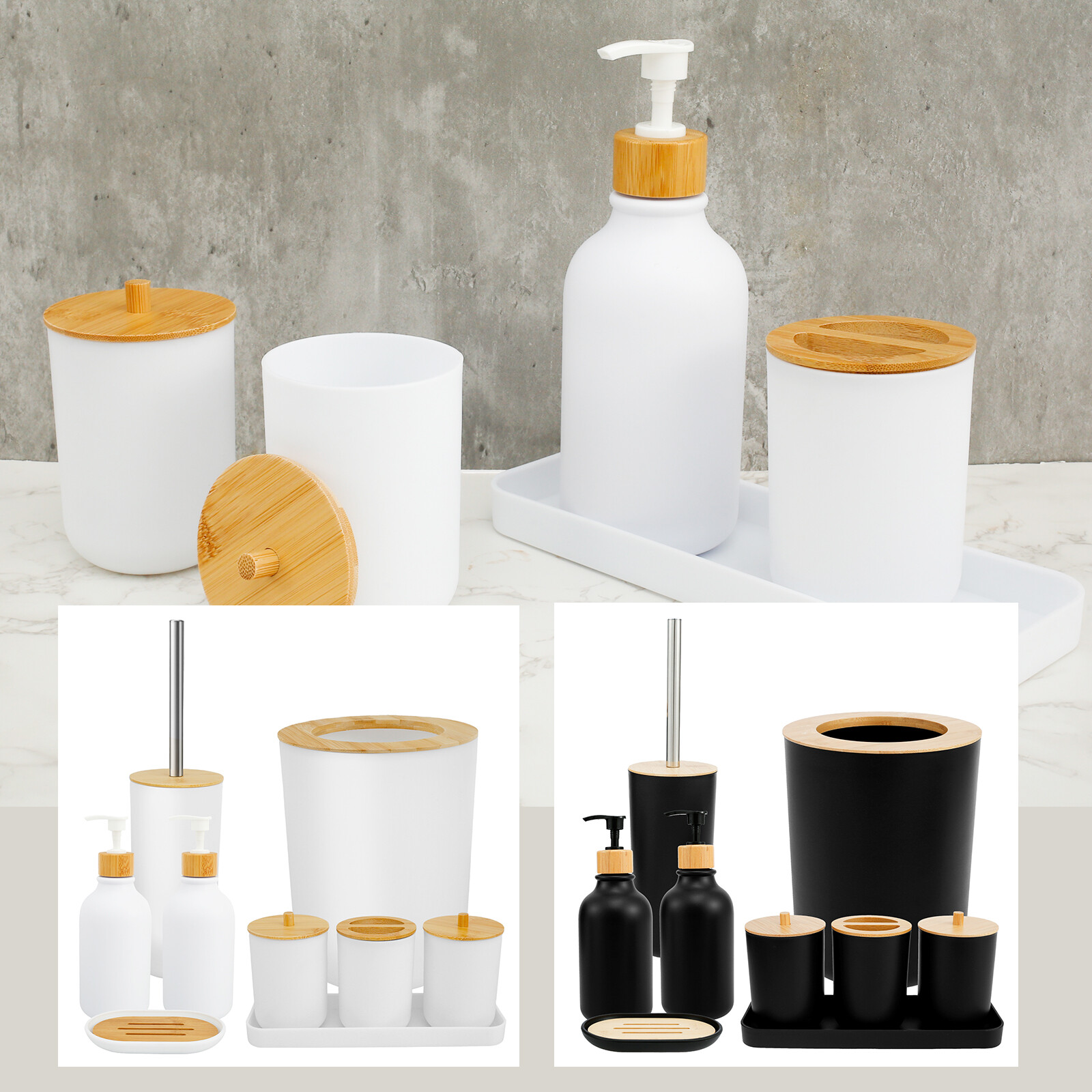 Bathroom Accessories Set Premium Bathroom Set Enduring Soap Dispenser♔