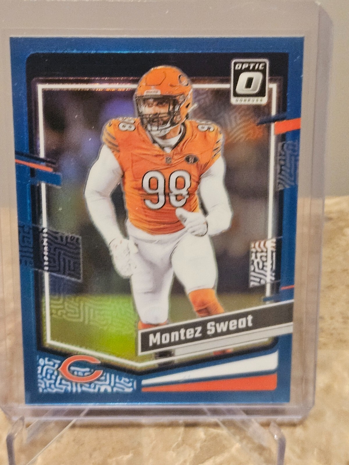 2023 Panini Donruss  Optic Montez Sweat Aqua Prizm /299 Chicago Bears #197
