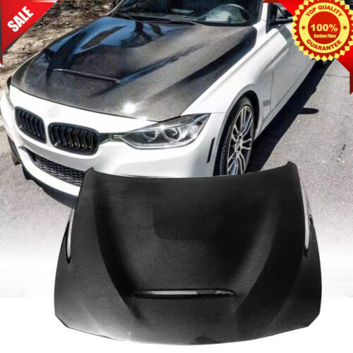 Real Carbon Hood Bonnet Engine Cover Trim For BMW F30 F31 F32 F36 F80 F82 M3 M4 - Picture 1 of 12