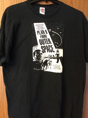 Plan 9 From Outer Space.  Black Shirt.  2XL.