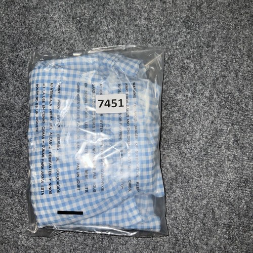 Uniqlo Dress Girls Size 5 Blue Gingham Cottage core Peasant - Picture 8 of 8