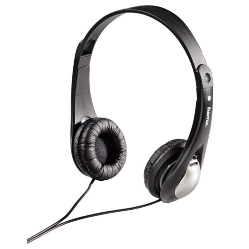 Hama EB-264B On-Ear Stereo Kopfhörer auch für E-Book Reader 3,5mm Klinke NEU - Bild 1 von 1