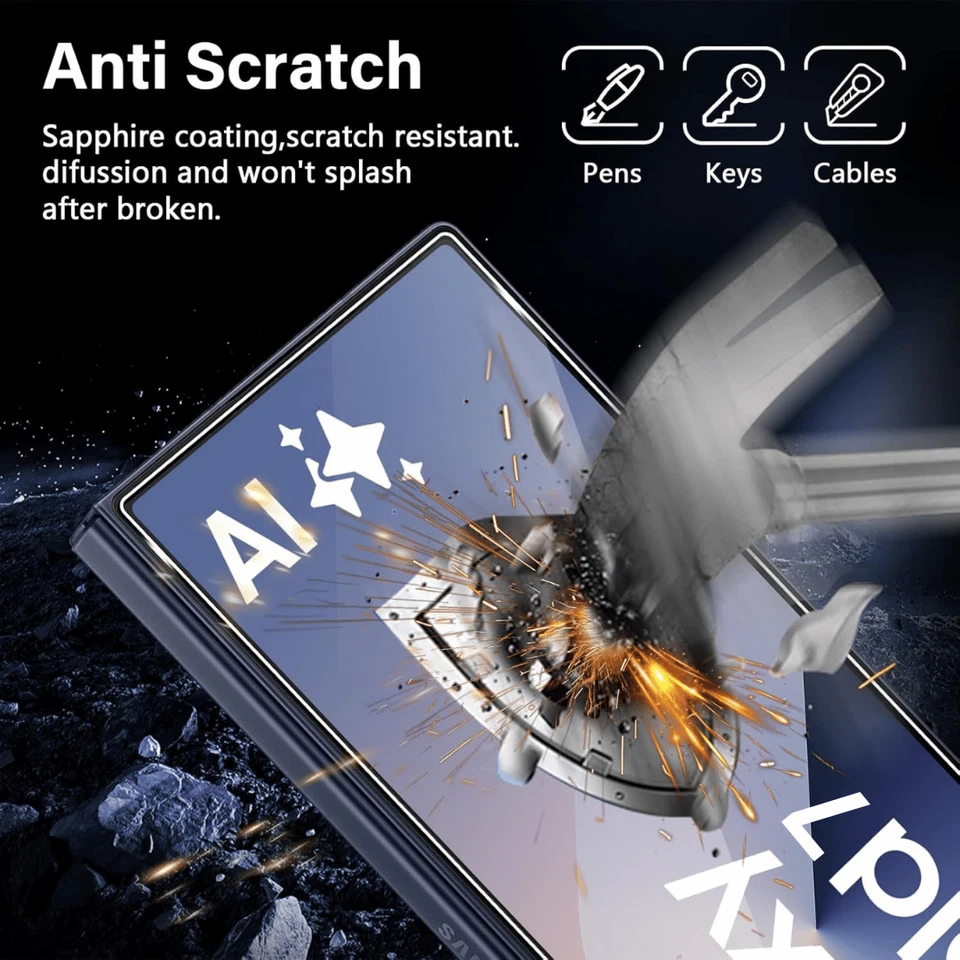 6X Schutzglas für Samsung Galaxy Z Fold 7 5G Display Kamera Panzerfolie Full 9H - Bild 3 von 4