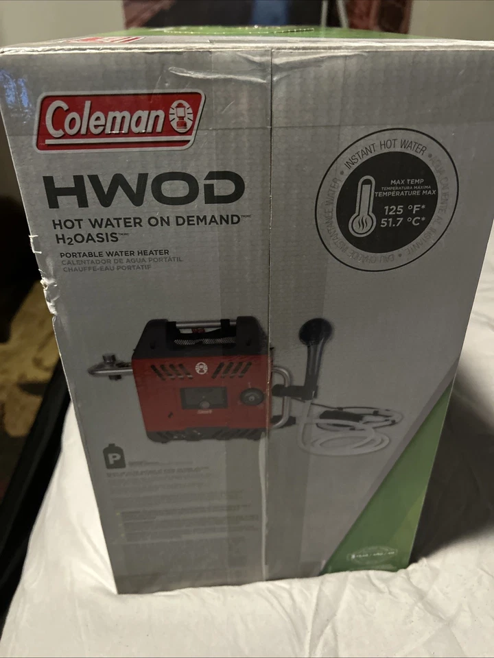 COLEMAN 热水按需 HWOD 便携式热水器 野营 丙烷 — 第 3/4 张图片
