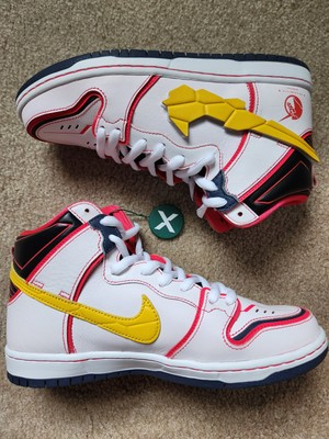 Nike SB Dunk High Gundam White (RX-0 Unicorn) Size 8.5