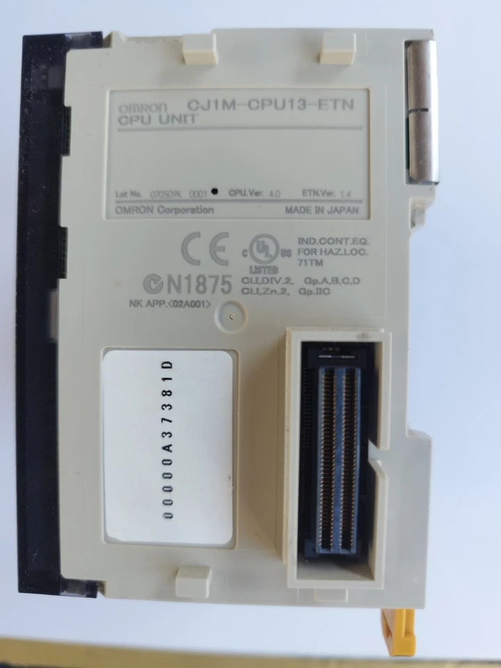 TESTED ▀▄▀▄▀ OMRON CJ1M-CPU13-ETN  - v4 -- CJ1M CPU13 ETN + CJ1W PA202 220V - Imagen 2 de 4