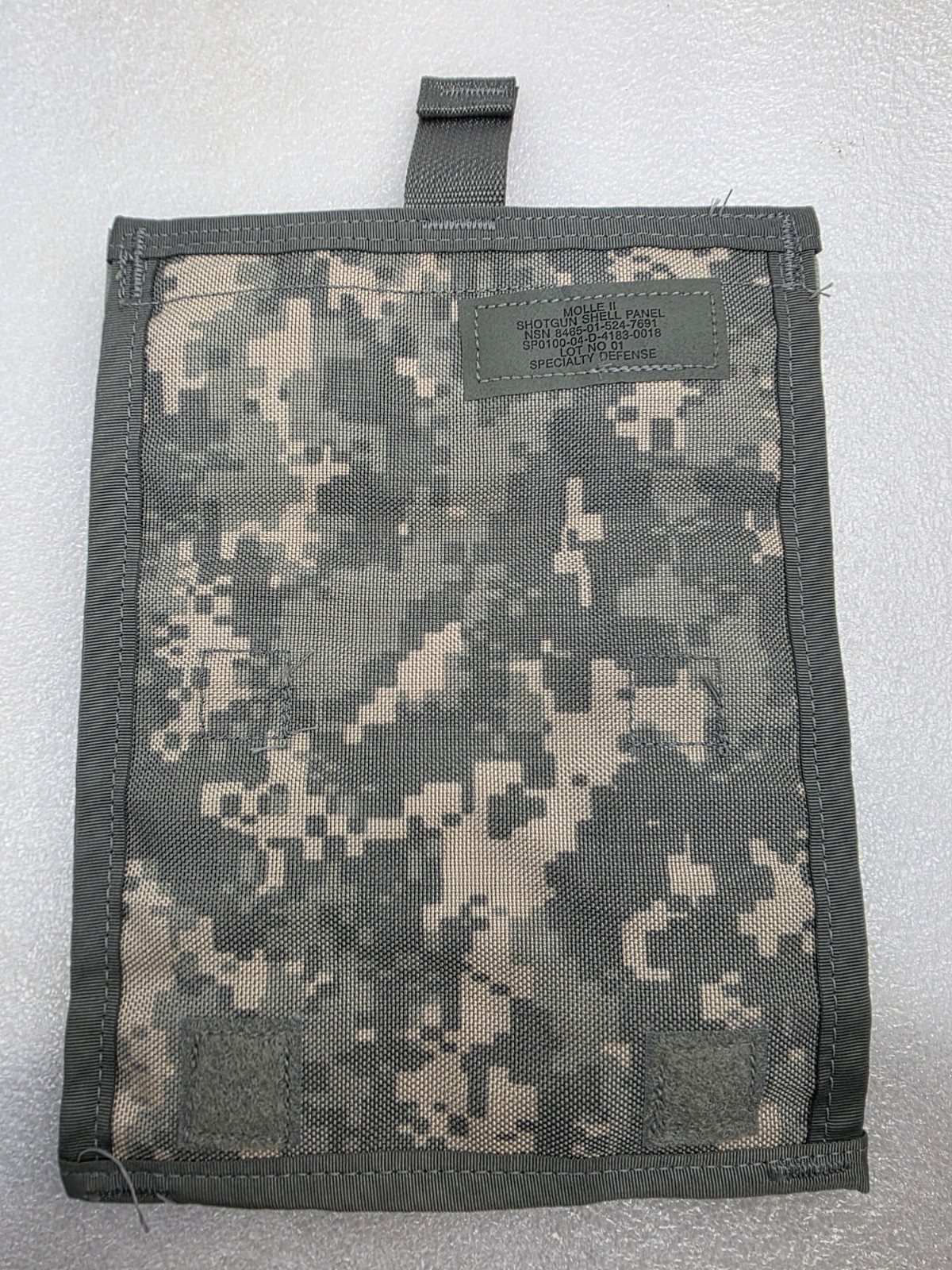 Rare UCP 16 Shotgun Shell Panel Specialty Defense Molle Military ACU US Army