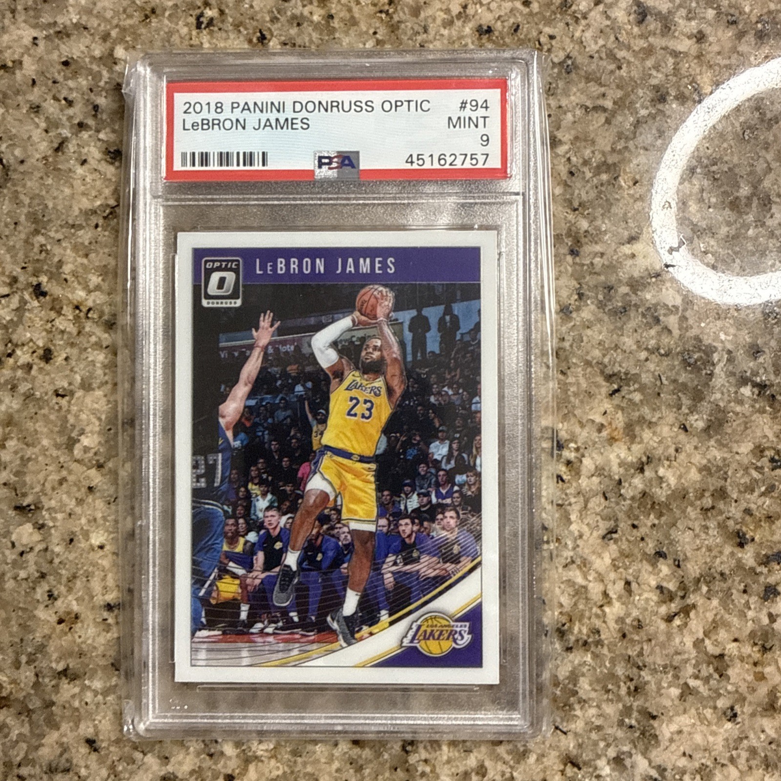🔥2018 Panini Donruss Optic #94 LeBron James PSA 9 Mint Los Angeles Lakers🔥