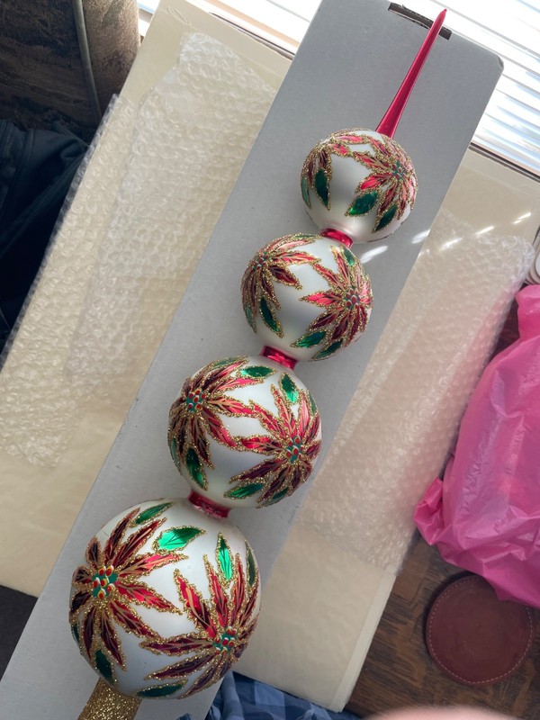 chrisropher radko christmas tree finial topper