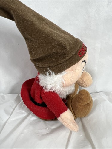 Disney Grumpy Dwarf Plush Toy – 9" Vintage Style Snow White Character Collection - Picture 7 of 16