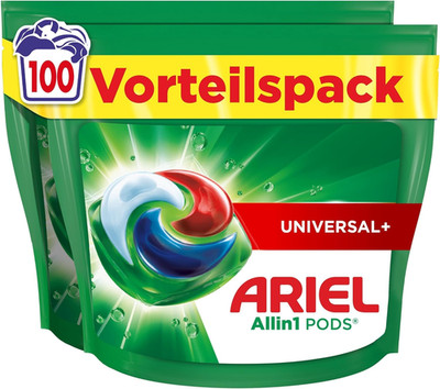 Ariel Waschmittel Pods All-in-1 Universal+ 100 Waschladungen kraftvolle