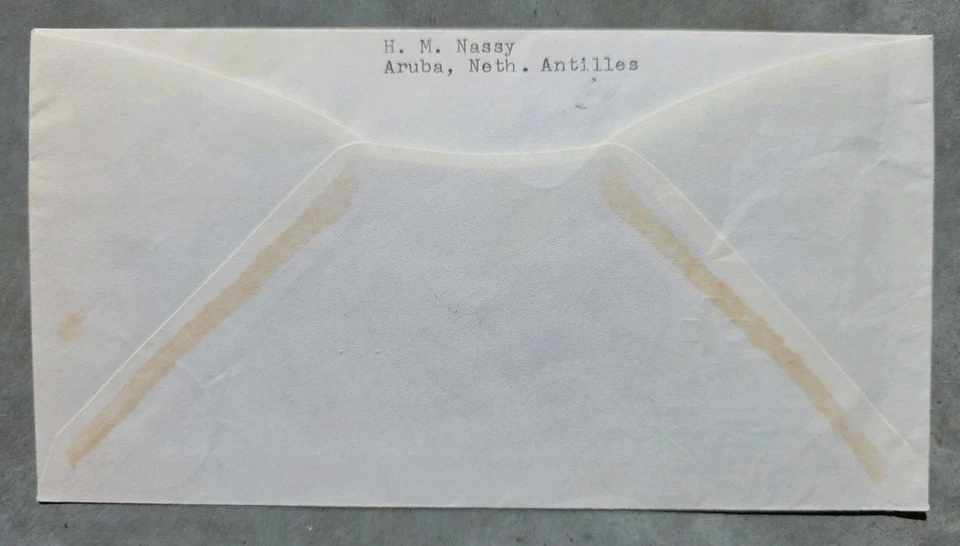 Dutch Antilles (Nederlandse Antillen) First Day Cover FDC The Red Cross 1958 - Image 2 of 2